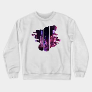 Aesthetic Japanese CIty Collage Crewneck Sweatshirt